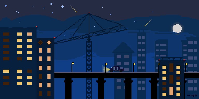 像素画练习,构图参考了其他 像素画练习,构图参考了其他